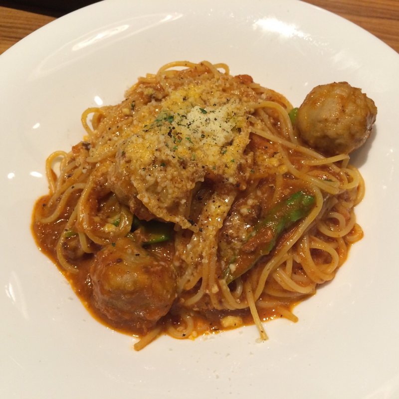 ミートボールボロネーゼパスタ(WIRED KITCHEN and niko)