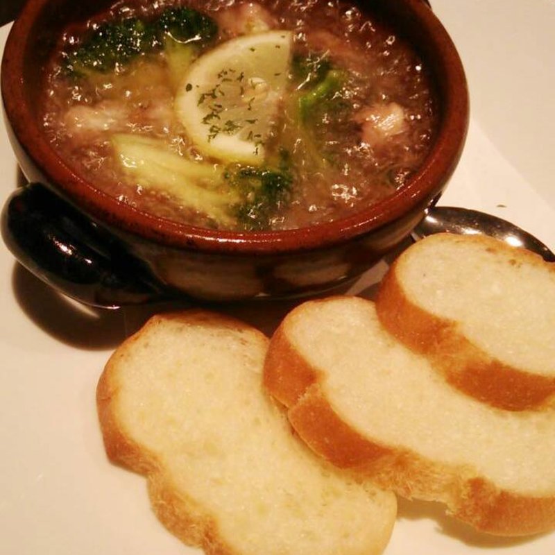 ブロッコリーとホタテのアヒージョ(津の田ミート つかしん店 （ツノダミート）)