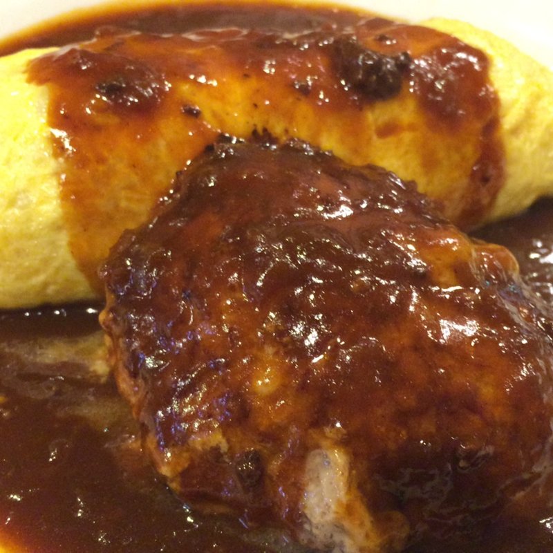 オムライス＆ハンバーグ(津の田ミート つかしん店 （ツノダミート）)