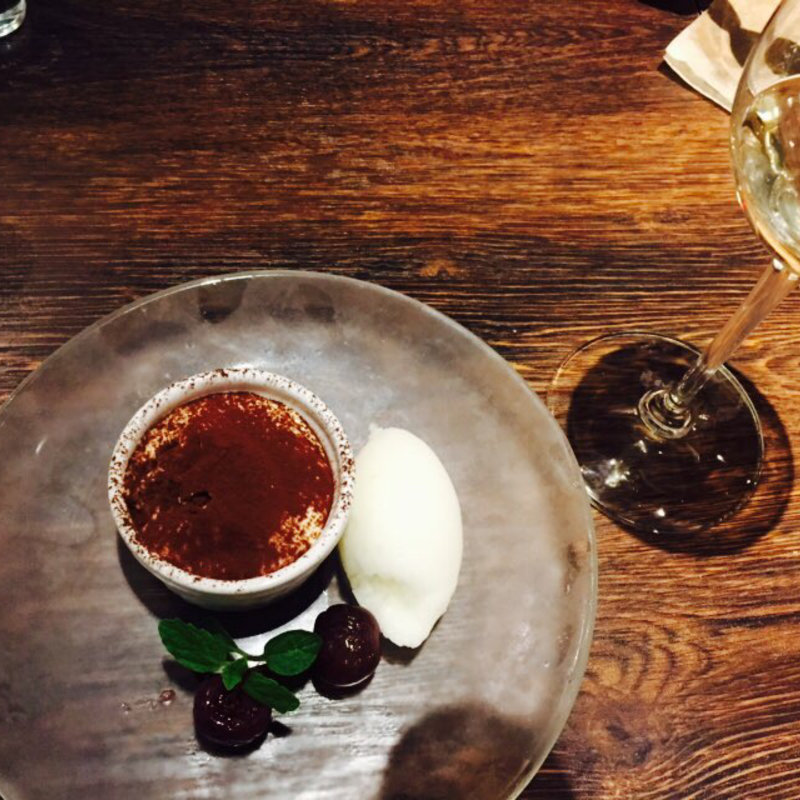 ティラミスとジェラートコンポート(ヴェントフェリーチェ （Vento Felicie）)