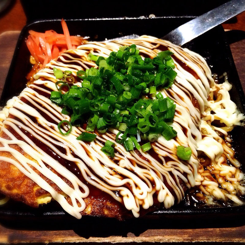 ふわとろ山芋の海鮮モダン焼(魚民聖蹟桜ヶ丘東口駅前店)