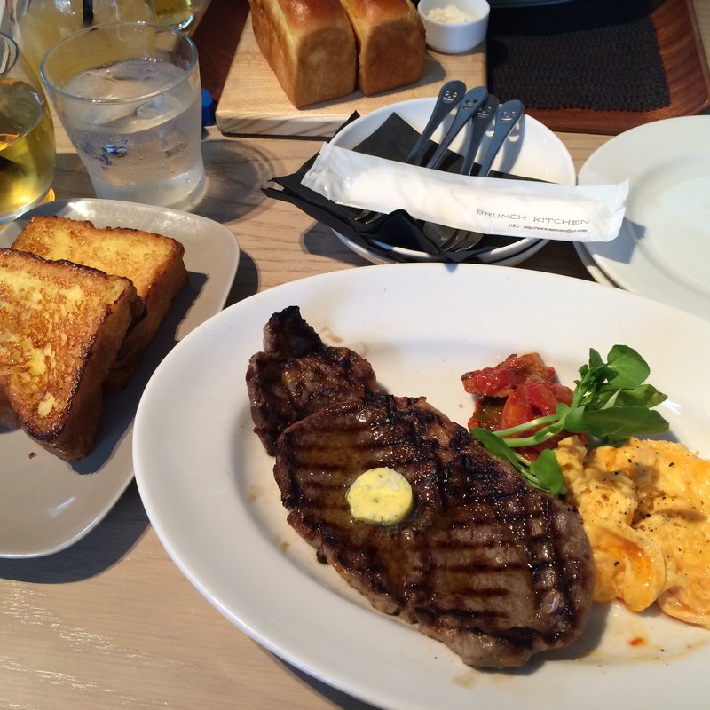 特選和牛A5のステーキ　トリュフ塩で(ブランチキッチン)