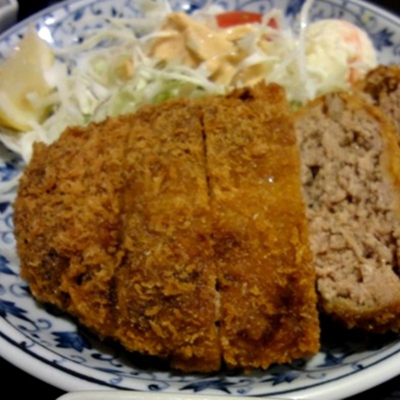 ジャンボメンチカツ定食(一亀)