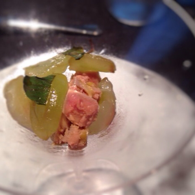 ランチコース マスカットとフォアグラ(ランス・ヤナギダテ)