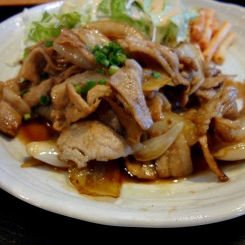 豚生姜焼き定食(浜町亭 茅場町店 （はまちょうてい）)