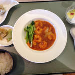 海老チリランチ