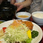 黒豚のバラかつセット(バラ肉)
