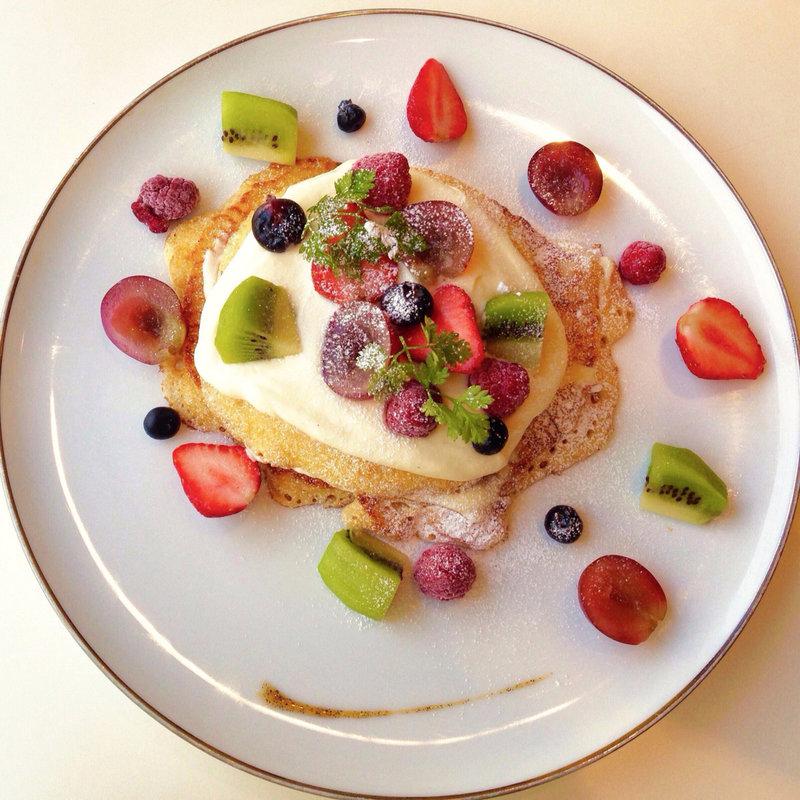 フルーツカスタードパンケーキ(サンデージャム 原宿)