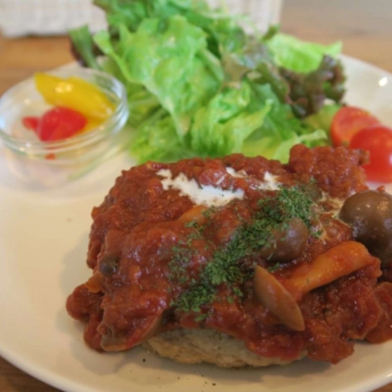 塩麹豆腐ハンバーグ(醗酵カフェ　あおげん酵房)