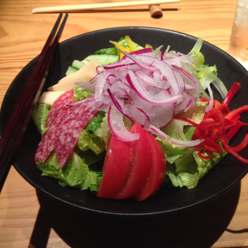 サラダ(焼鶏あきら 中目黒本店)