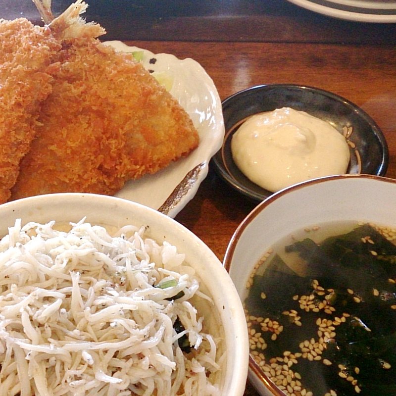 アジフライ定食（ランチ）(楽縁)