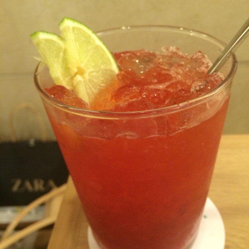 フランボワーズライムティー(マザーリーフ 東銀座店)