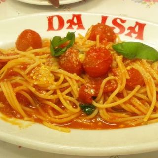 フレッシュトマトとバジルのロングパスタ(Pizzeria e Trattoria da ISA)