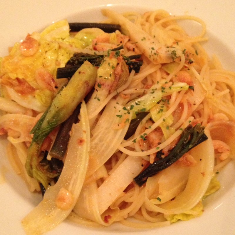 桜えびと春野菜のペペロンチーノ(アルポルト東京ビッグサイト店)