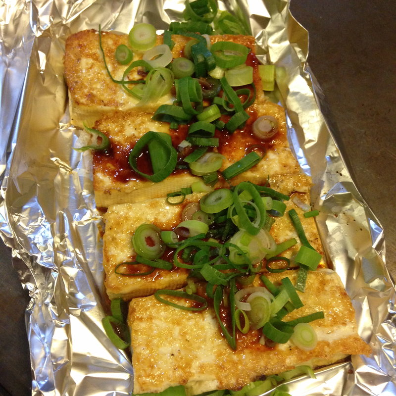 豆腐ステーキ(鉄板焼屋 人生の楽園 （じんせいのらくえん）)