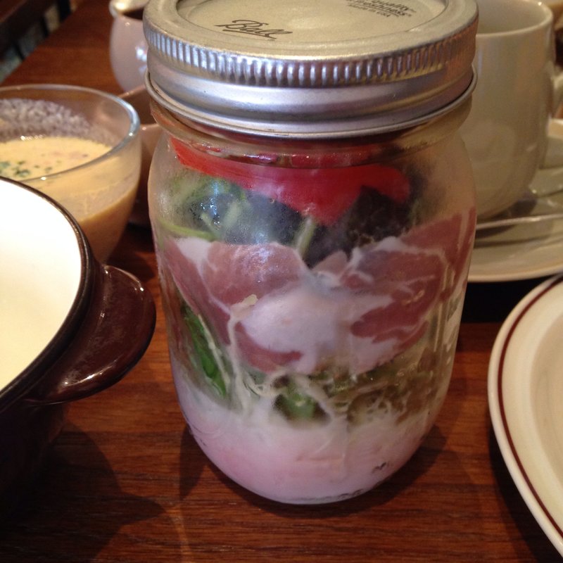 メイソンジャーサラダ フレッシュモッツァレラストロベリー(ニコラシャール 表参道本店 )