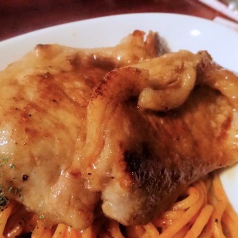 ポークソテー＆ナポリタン(洋食酒場 カラフル)