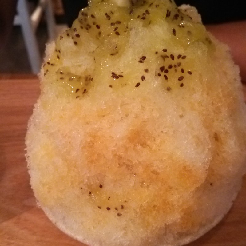 シークヮーサーキウイかき氷(なごかふぇ)