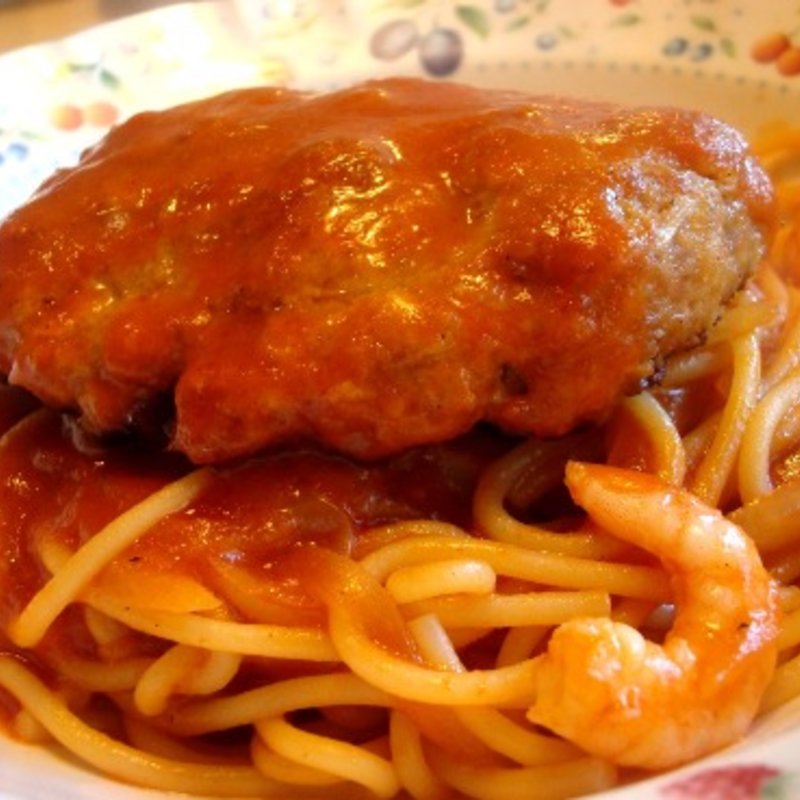 ナポリタンのハンバーグのせ(サンマリノ)