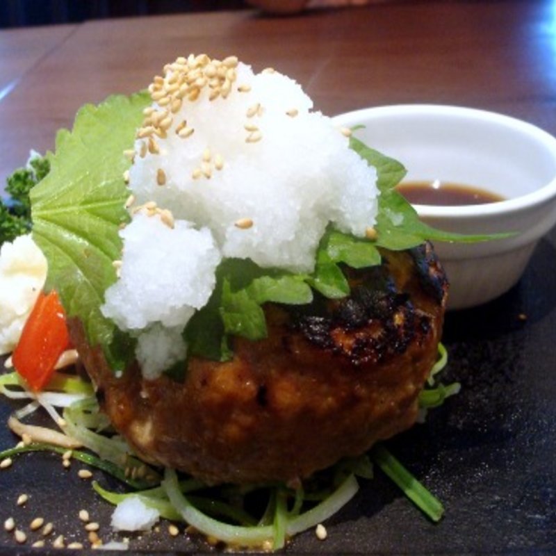 おろしポン酢ハンバーグセット(中野グリル)