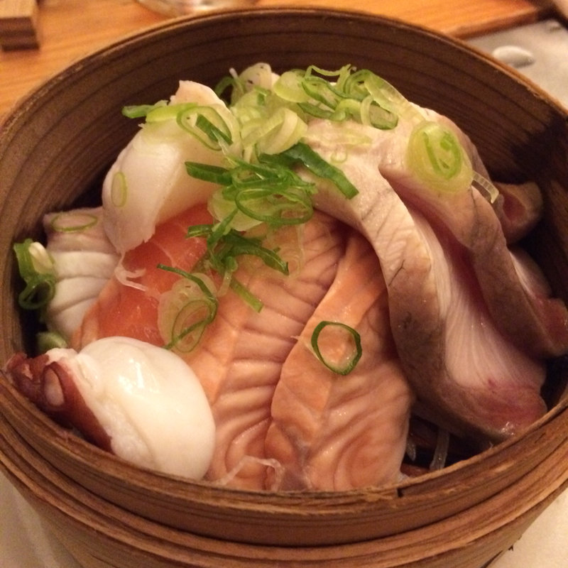 蒸し刺身(蒸し料理専門店mus)