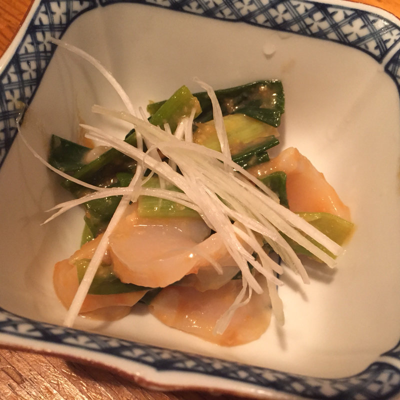 ほたてとワケギの酢味噌和え(ムーン)