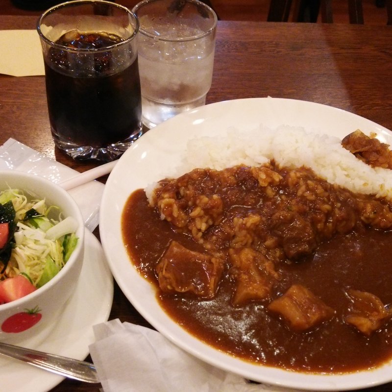 牛すじカレーセット(喫茶U （ユー）)