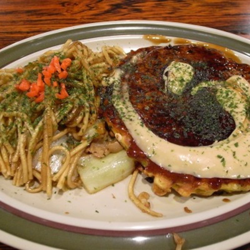 ペアセット(カキウチお好み焼店)