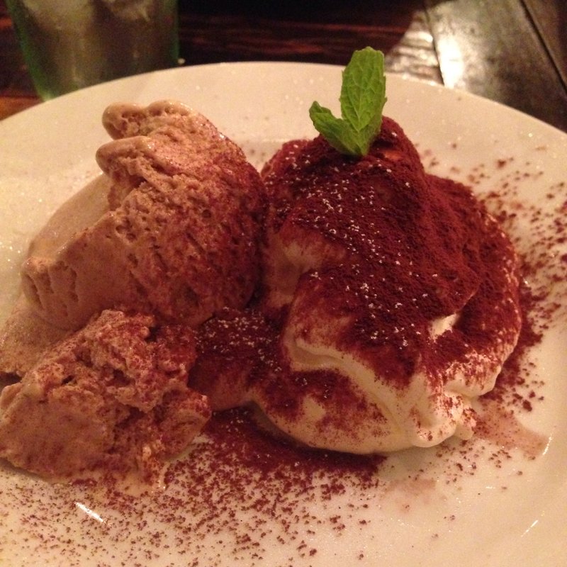 ティラミスと栗のアイス(イタリアン酒場 TAKEYA)