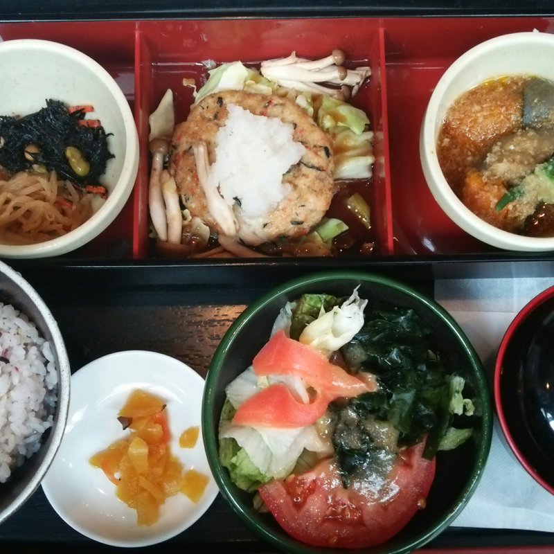 豆腐ハンバーグ定食(うえだ別館)