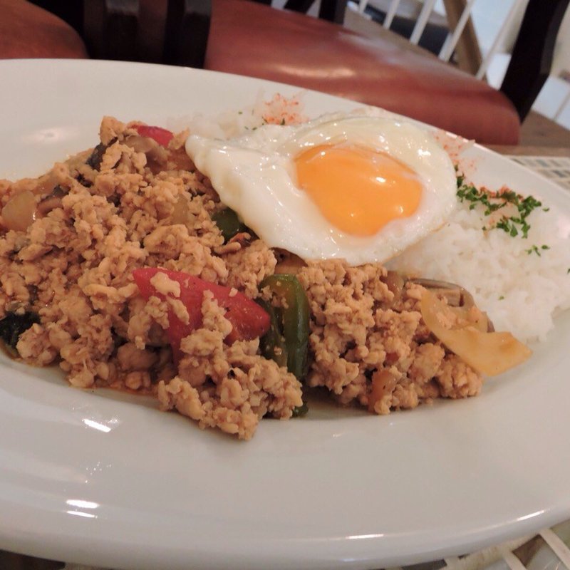 今週のタイごはん(ガパオライス)(ourbs アワーヴス)