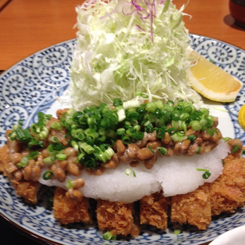 納豆おろしかつ(あぢま （【旧店名】ねぼけ）)