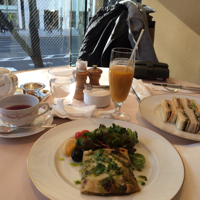 そば粉のガレット(銀座・和光アネックス ティーサロン)