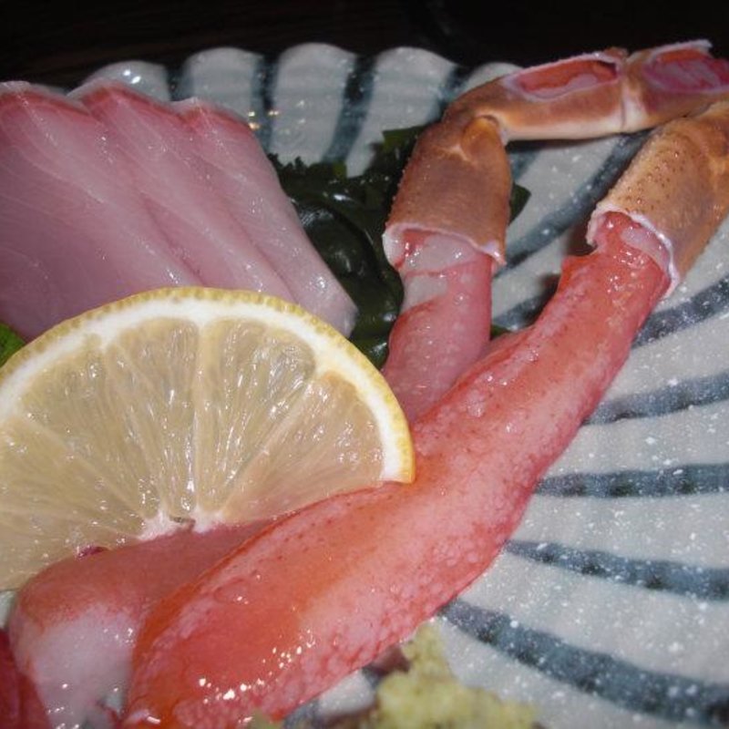 カニ刺し(おけしょう鮮魚の海中苑 本店)
