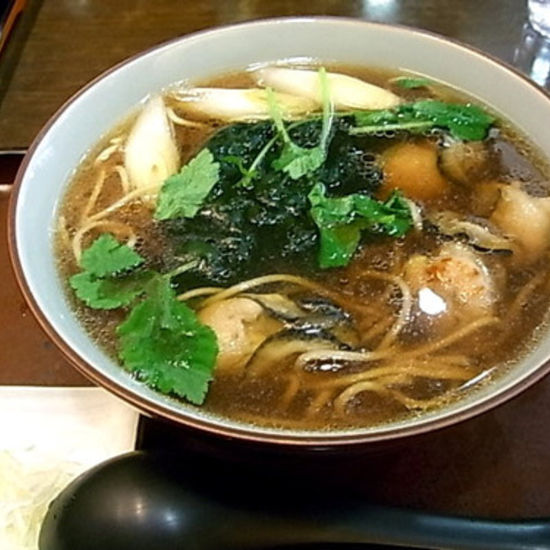 牡蠣そば(長寿庵)