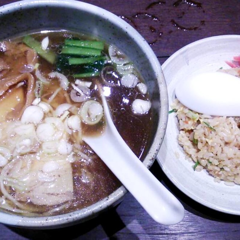 半チャンセット(しょうゆ)(らーめん つけ麺 かんじん堂 フコクフォレストスクエア店 )