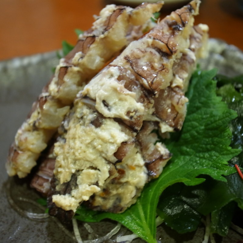 シャコお造り(傳七すし白梅町店 )