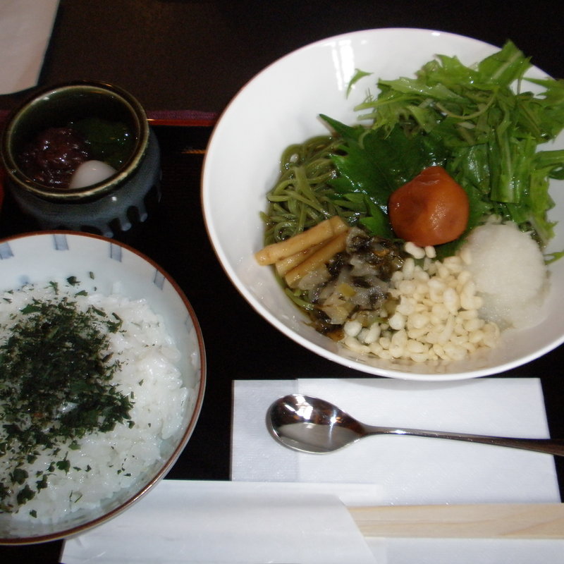 （冷）茶そばセット(中村藤吉本店)