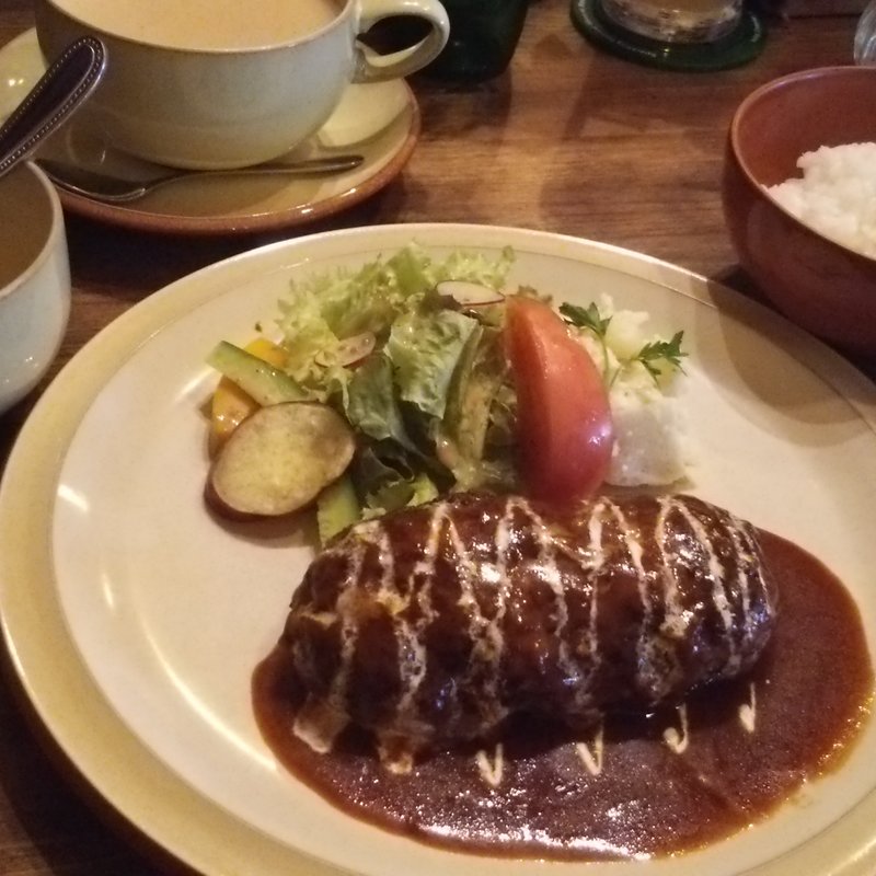 ハンバーグデミグラスソース(cafe soto （カフェ ソト【旧店名】Soto dining）)