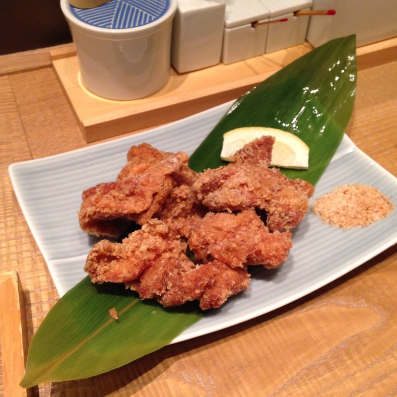 おかか衣の大山鶏唐揚げ(日本橋だし場 はなれ)