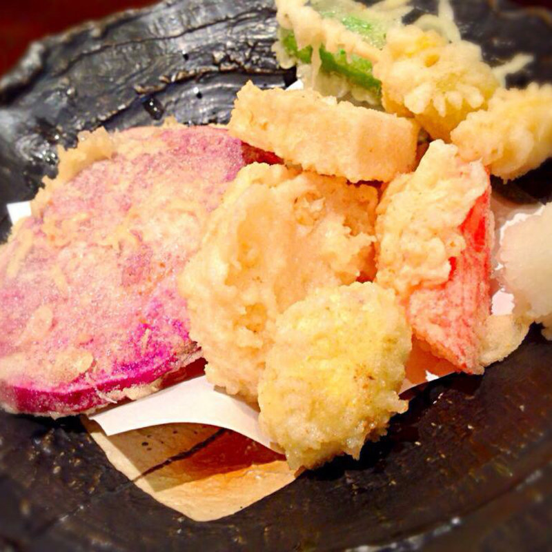 天ぷら盛り合わせ(板そば喜右衛門)
