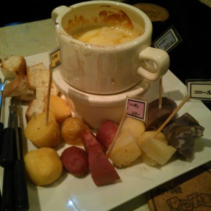 じゃがいものチーズフォンデュ　(Lamp Light じゃがいも)