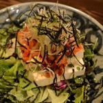 蒸し鶏の中華豆腐サラダ(串焼きロマン 八氣 さがみ野店 （はっき）)