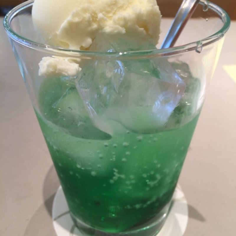 メロンクリームソーダ(タイムカフェ 渋谷店 （TIME CAFE at BEAMS）)
