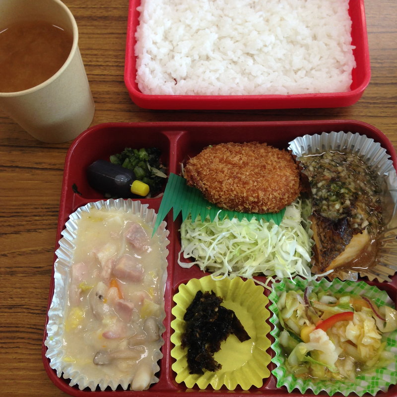 藻塩を使ったハムカツ弁当(おべんとうの玉子屋)