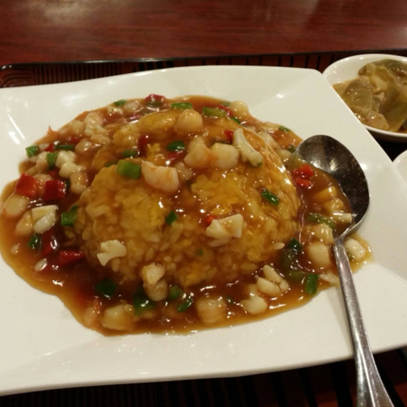 海鮮あんかけチャーハン(中国料理 蓬莱春飯店 本店)