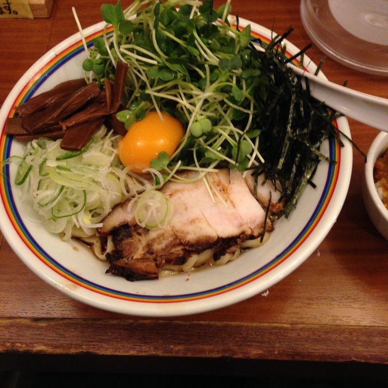 まぜそば（カイワレトッピング）(ラーメン暁 （あかつき）)