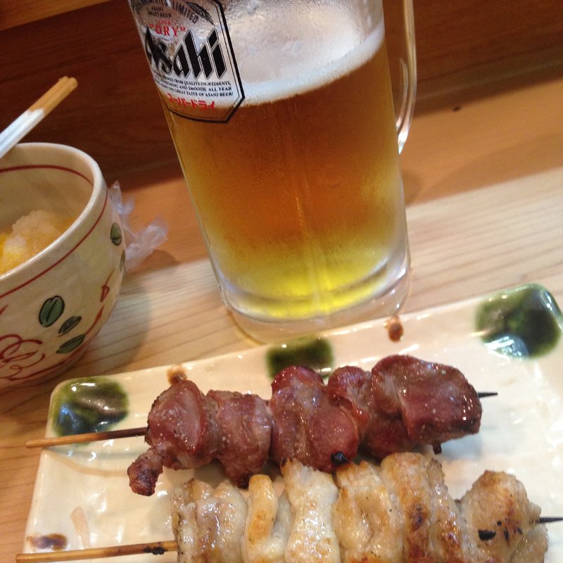 鶏皮と砂肝(鳥文 （とりぶん）)