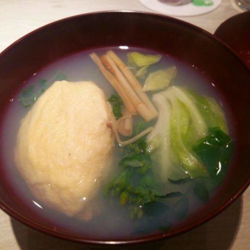 蛤と春キャベツのしんじょ（ディナーコース）(くろぎ （【旧店名】湯島 一二一）)