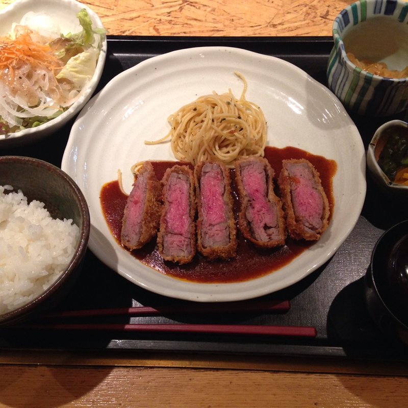 極上牛ビフカツランチ(はふう 御所南店 )